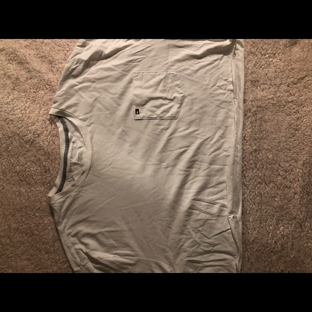 Tommy Hilfiger White Cropped Shirt